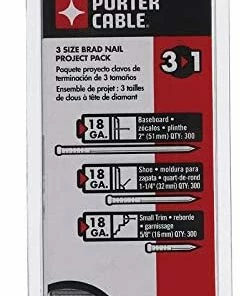 Porter-Cable Porter Cable Brad Nail 18 Ga 1-1/4 ", 2 ", 5/8 "