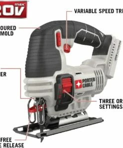 PORTER-CABLE 20V MAX Jig Saw, Tool Only (PCC650B)
