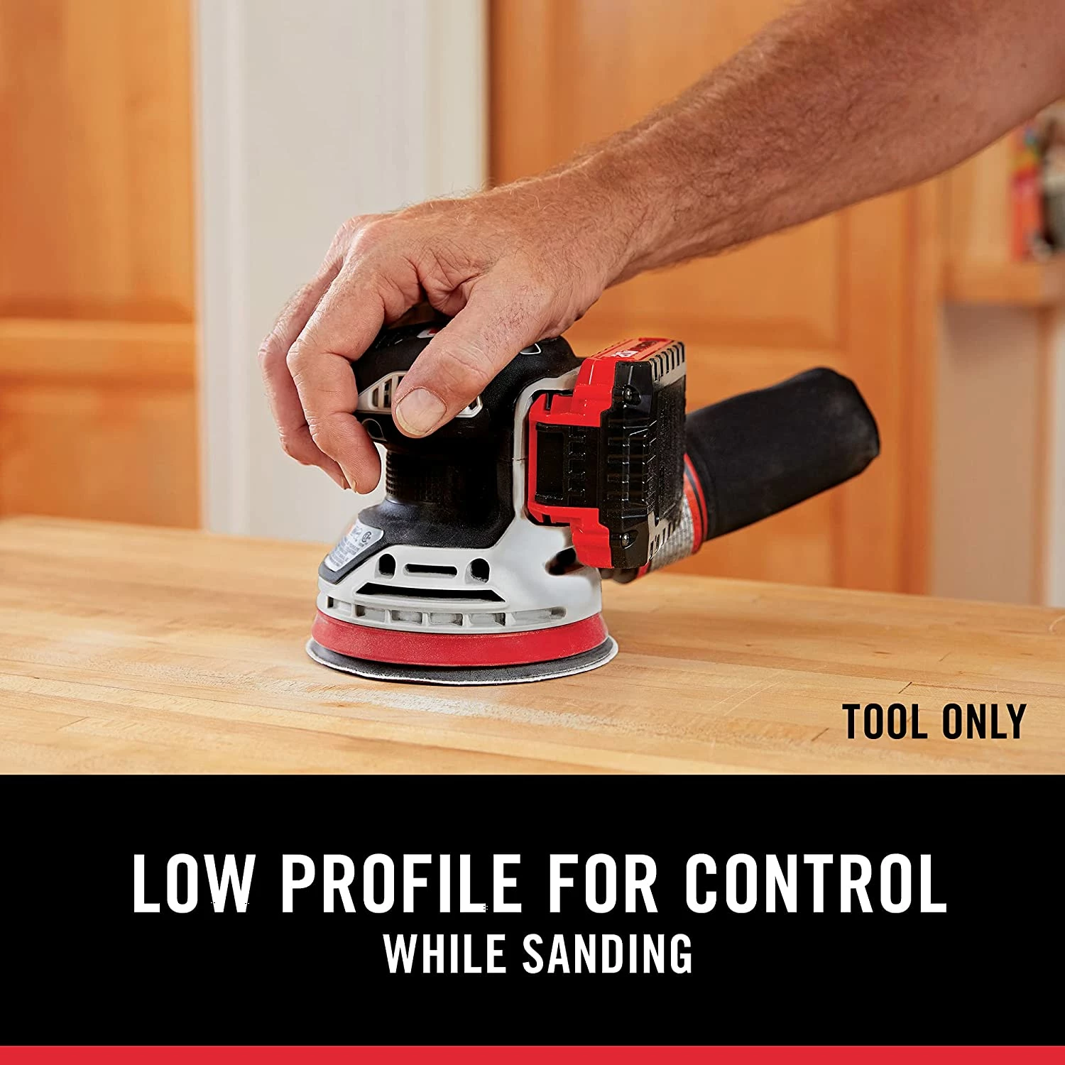 Porter-Cable 20V MAX Random Orbital Sander, Cordless, 5-Inch, Tool Only (PCCW205B) 3 Porter-Cable 20V MAX Random Orbital Sander, Cordless, 5-Inch, Tool Only (PCCW205B) - Image 3
