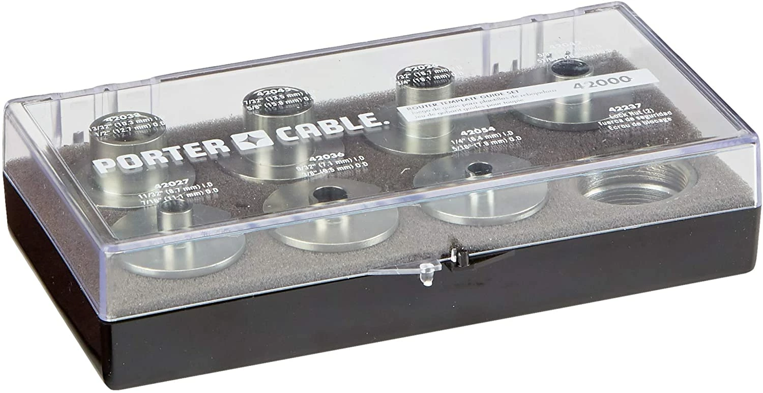 Porter-Cable Router Template Guide, 9-Piece (42000) 2 Porter-Cable Router Template Guide, 9-Piece (42000) - Image 2