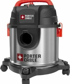 Porter-Cable PCX18301-4B 4 Gallon 4 HP Wet/Dry Vacuum, Stainless Steel Light Weight Portable Shop Vac, 3 in 1 Function with Att
