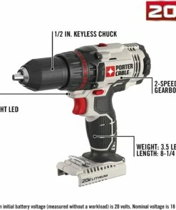 Porter-Cable 20V MAX Cordless Drill Combo Kit with Reciprocating Saw, 2-Tool (PCCK603L2) 7 Porter-Cable 20V MAX Cordless Drill Combo Kit with Reciprocating Saw, 2-Tool (PCCK603L2) -Porter-Cable Outlet Shop 71oSCL8LhjS. AC SL1500