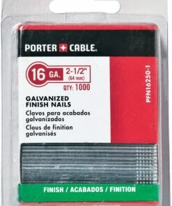 Porter-Cable PFN16250-1 2-1/2-Inch, 16 Gauge Finish Nails (1000-Pack)