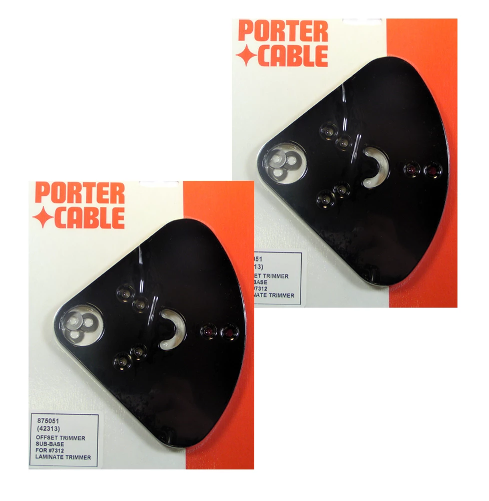 Porter-Cable Porter Cable 7310/7311 Trimmer Replacement (2 Pack) Offset Sub Base # 875051-2PK 1 Porter-Cable Porter Cable 7310/7311 Trimmer Replacement (2 Pack) Offset Sub Base # 875051-2PK
