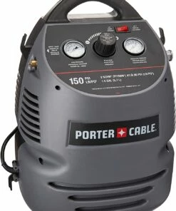 Porter-Cable Air Compressor Kit, 1.5 Gallon, Oil-Free, Fully Shrouded, Hand Carry, 25-Feet Hose (CMB15)