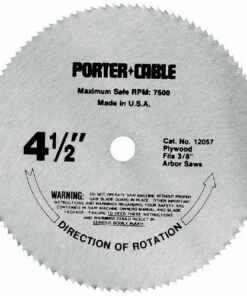 PORTER-CABLE 4-1/2-Inch Circular Saw Blade, Plywood Cutting, 120-Tooth (12057)