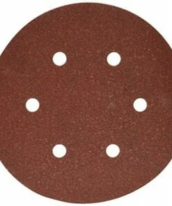 PORTER-CABLE 736600825 6-Inch 6-Hole Hook and Loop 80 Grit Sanding Discs (25-Pack)