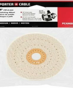 PORTER-CABLE PC4MBP 4-Inch Firm Buffing Pad, White