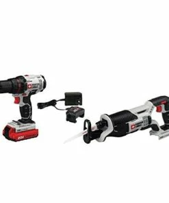 PORTER-CABLE 20V MAX Cordless Drill Combo Kit with Reciprocating Saw, 2-Tool (PCCK603L2)