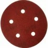 porter-cable 735501025 5-inch hook & loop sandpaper, 100 grit with 5 holes (25-pack)