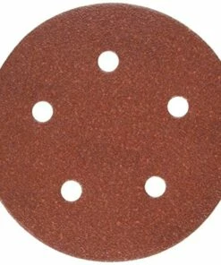 porter-cable 735501005 5-inch 100 grit five-hole hook & loop sanding discs (5-pack)