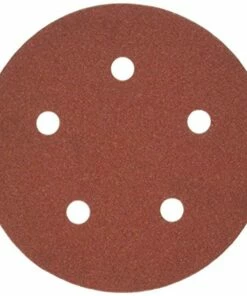 porter-cable 735501205 5-inch 120 grit five-hole hook & loop sanding discs (5-pack)
