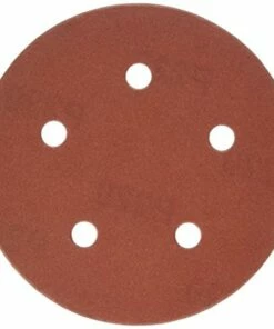 porter-cable 735502205 5-inch 220 grit five-hole hook & loop sanding discs (5-pack)
