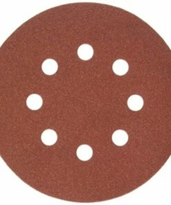 porter-cable 735801205 5-inch 120 grit eight-hole hook & loop sanding discs (5-pack)