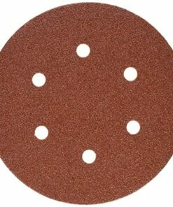 porter-cable 736600625 6-inch 6-hole hook and loop 60 grit sanding discs (25-pack)