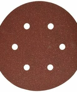 porter-cable 736600825 6-inch 6-hole hook and loop 80 grit sanding discs (25-pack)