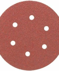 porter-cable 736601005 6-inch, 6 hole hook and loop 100 grit sanding discs (5-pack)