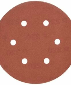 porter-cable 736602225 6-inch 6-hole hook and loop 220 grit sanding discs (25-pack)