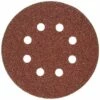 porter-cable 735800425 5-inch hook and loop aluminum oxide 8 hole 40g disc (25-pack)