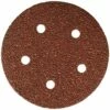 porter-cable 735500425 no.40 5-inch hook/loop 5-hole disc, 25-pack