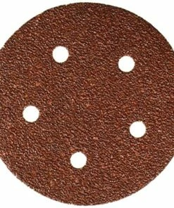 porter-cable 735500425 no.40 5-inch hook/loop 5-hole disc, 25-pack