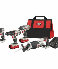 Porter-Cable PCCK615L4 20V Cordless 4-Tool Combo Kit with Reciprocating Saw
