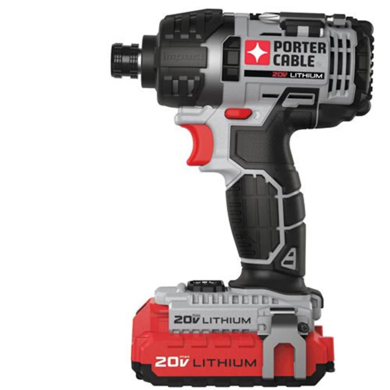 Porter-Cable PCCK640LB 20V MAX Cordless Lithium-Ion 1/4" Hex Impact Driver 1 Porter-Cable PCCK640LB 20V MAX Cordless Lithium-Ion 1/4" Hex Impact Driver